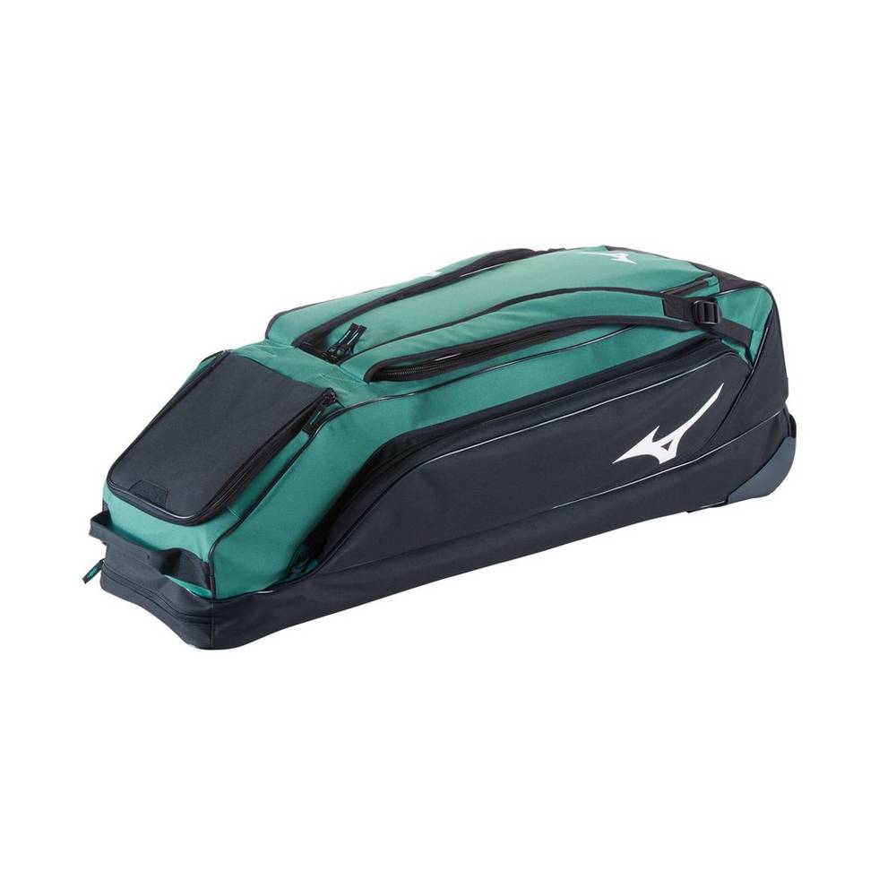 Mens Mizuno Classic Wheel G2 Baseball Bag Green/navy Philippines (BORSQX718)